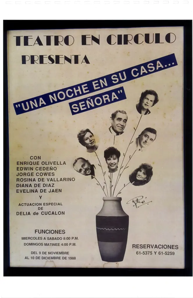 1988 Una Noche en Su Casa, Señora